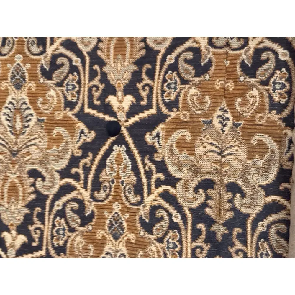 Eastern Accents Arthur Ochre Bed Scarf for KING Bed Blue Gold